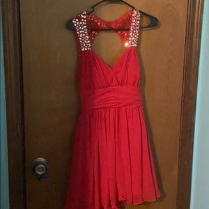 Cute red party dress